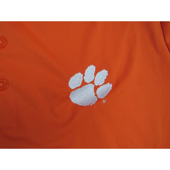 Clemson Tigers Shirt Mens Large Orange Paw Polo‎ - Picture 5 of 10